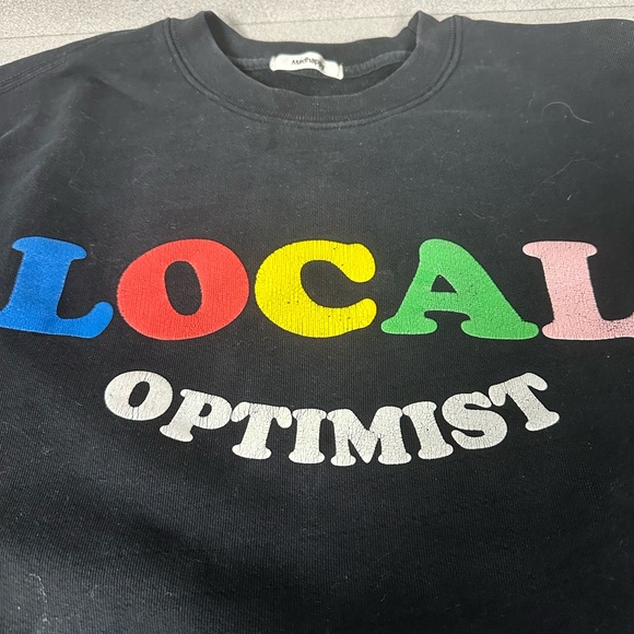 Madhappy local optimist crewneck heritage in black. - Picture 2 of 5